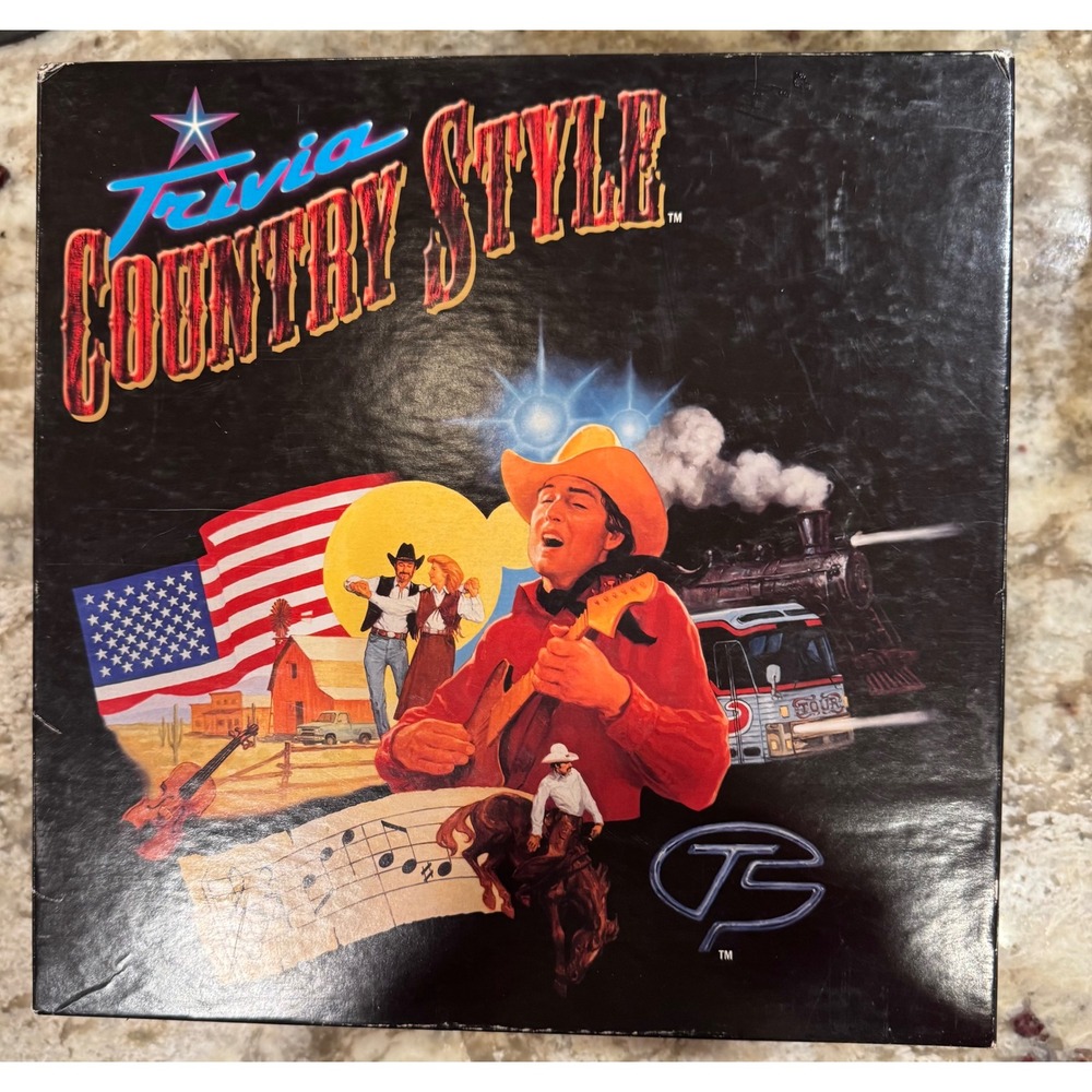 Vintage 1994 Trivia Country Style Board Game Music History Troiano-Scerbo